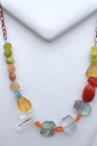 copper chain w mixed stones copy